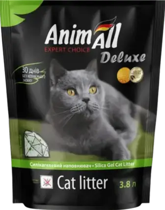 Наповнювач AnimAll Делюкс сілікогелевий зелений 3.8 л