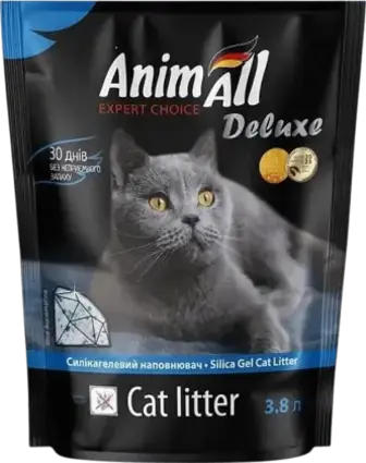 Наповнювач AnimAll Делюкс сілікогелевий блакитний 3.8 л