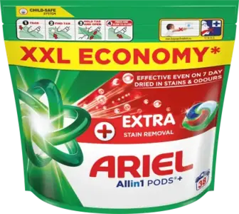 Гель-капсули Ariel Pods+ All-in-1 Екстрасила очищення 38 шт