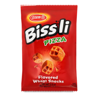 Снеки Bissli пшеничні зі смаком піци (70г)