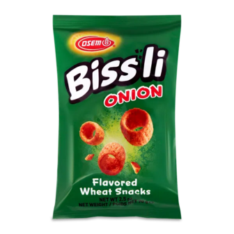 Снеки Bissli пшеничні зі смаком цибулі (70г)