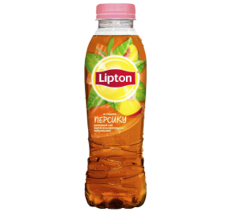 Напій Lipton Хол.чорн.чай зі смак.персик.0,5л ПЕТ