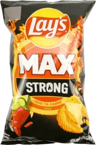 Чіпси Lay's Strong Чилі та Лайм 95 г