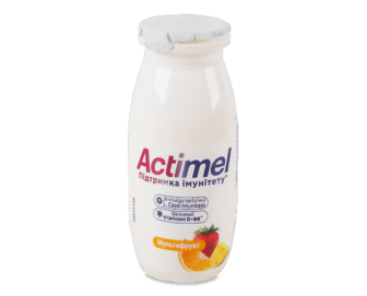 Продукт кисломолочний Actimel мультифрукт 1,4%, пляшка (100г)