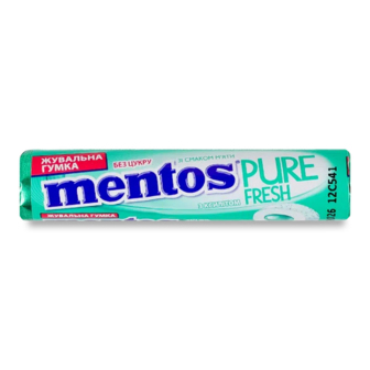 Гумка жувальна Mentos Pure fresh зі смаком м'яти (15,75г)