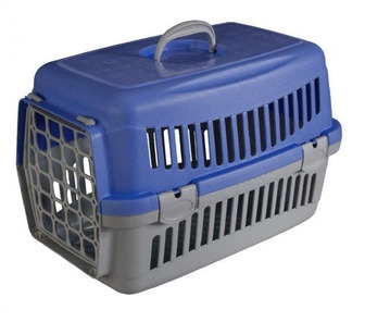 Переноска для котів і собак AnimAll  сіро-блакитна, 48.5×32.5×32.5 см