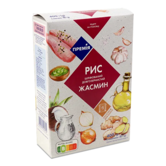 Рис «Премія»® Жасмин шліфований довгозернистий (5*80г)
