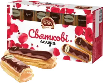 Тістечка БКК еклери Святкові 360 г