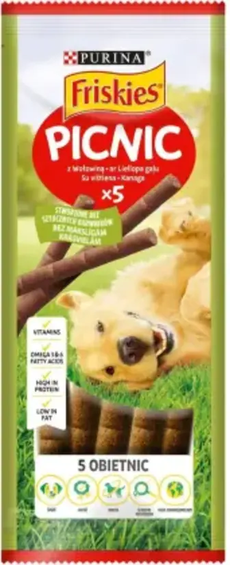 Ласощі Friskies Picnic для дорослих собак з яловичиною 42 г