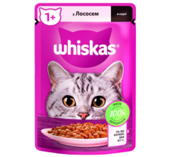 Корм Whiskas Лосось в соусі для котів 85г