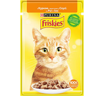 Корм Friskies Курка у підливці для котів 85г