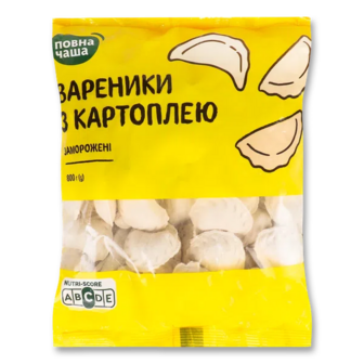Вареники «Повна Чаша»® з картоплею (800г)