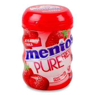 Гумка жувальна Mentos Pure fresh зі смаком полуниці