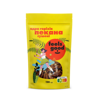Ядра Feels good горіхів Пекана сушені (120г)