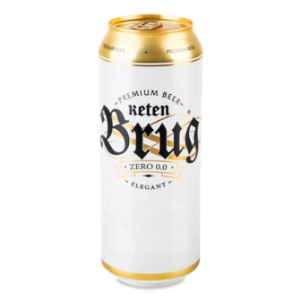 Пиво Keten Brug Zero Elegant світле безалкогольне з/б (0,5л)