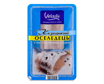 Оселедець Veladis Козацький філ в олії з італ спец (240г)