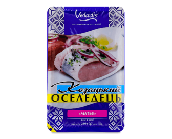 Оселедець Veladis Козацький матьє філе в олії (240г)