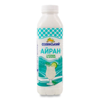 Айран Селянський з огірком та кропом 1,6% пет (420г)
