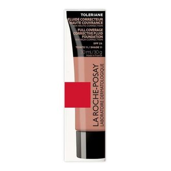 Тональний флюїд La Roche-Posay Toleriane коригуючий, високої покривної здатності для чутливої шкіри SPF25 відтінок 11, 30 мл