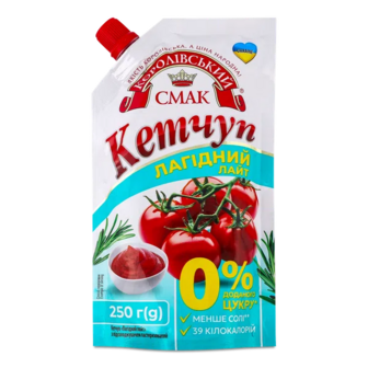 Кетчуп Королівський смак Лагідний лайт (250г)