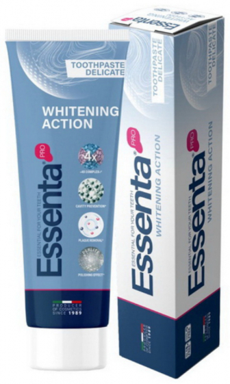 Зубна паста  Essenta pro Whitening Action 75мл