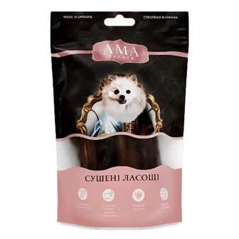 Ласощі для собак AMA Treats Золоте сухожилля яловиче 100 г (4820241161188)
