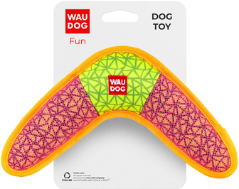Іграшка для собак Waudog Fun Бумеранг рожевий 24×14 см (4823089348650)