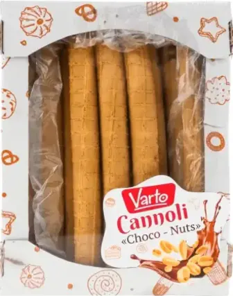 Вафельні трубочки Varto Canolli Choco Nuts 300 г