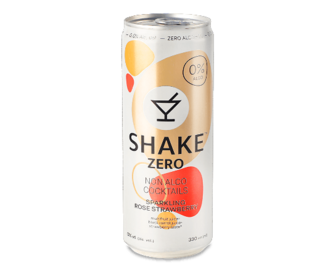 Напій соковмісний Shake Sparkling Strawberry сильногазований з/б (0,33л)