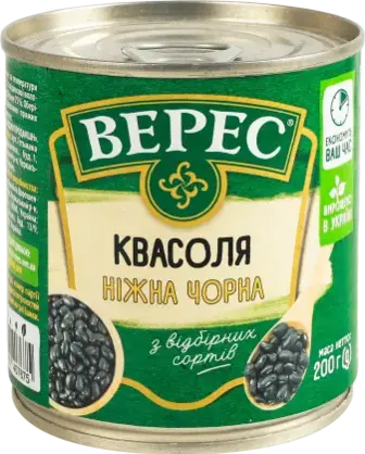 Квасоля чорна Верес Ніжна 200 г