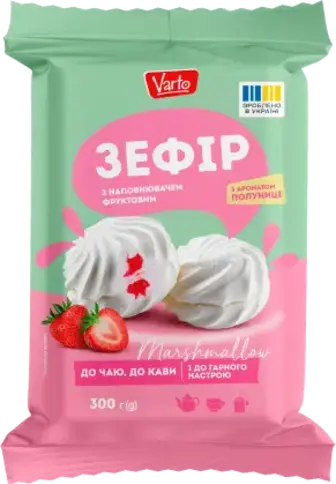 Зефір Varto з наповнювачем полуниця 300 г