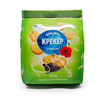 Крекер 240 г День у день з маком м/уп 