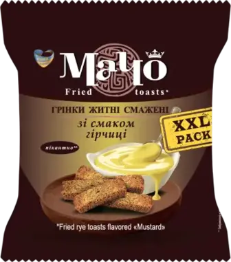 Грінки Мачо житні зі смаком гірчиці смажені 110 г