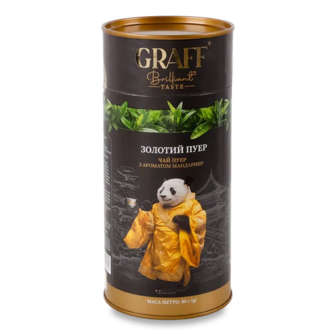 Чай Graff Gold Puer з ароматом мандарина (80г)