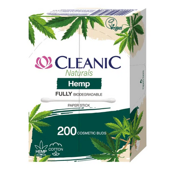 Палички ватні Cleanic Naturals Hemp (200шт)