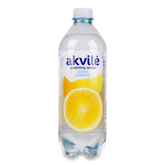 Вода столова Akvile зі смаком лимону слабогазована (0,6л)