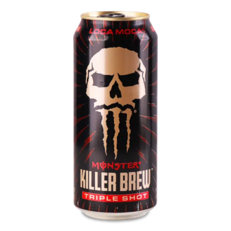 Напій енергетичний Monster Killer Brew Loca Moca газований з/б (0,443л)