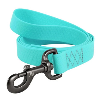 Повідець для собак Waudog Waterproof, світиться в темряві, ментоловий 183 см (4823089313962)