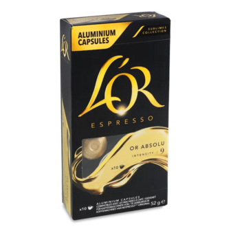 Кава мелена L'OR Espresso Or Absolu в капсул 10 шт. (52г)