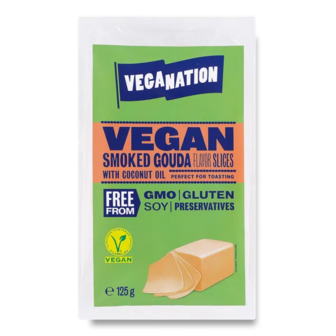 Скибочки веганські Veganation зі смаком копченої гауди (125г)