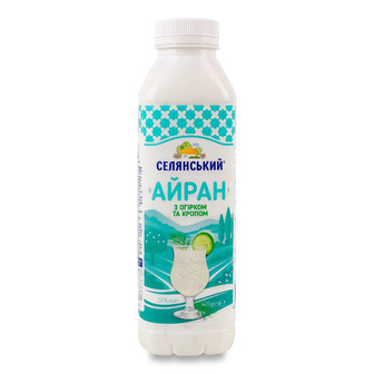 Айран Селянський з огірком та кропом 1.6% 420 г (4820254402131)