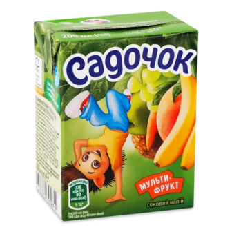 Напій соковий Садочок мультифрукт з м'якоттю (0,2л)