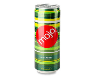 Напій Mojo М'ята-лайм безалкогольний сильногазований з/б (0,33л)