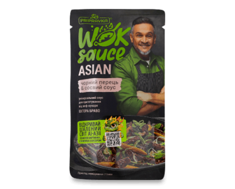Соус Pripravka Wok sauce Asian чорний перець і соєвий соус (140г)