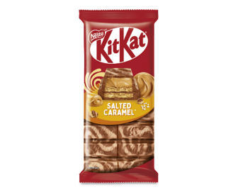 Шоколад Kit Kat Salted сaramel молочний з вафлею та начинкою (99г)