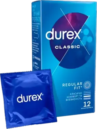 Презервативи Durex Classic з силіконовою змазкою 12 шт