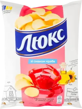 Чипси Люкс зі смаком краба 105 г