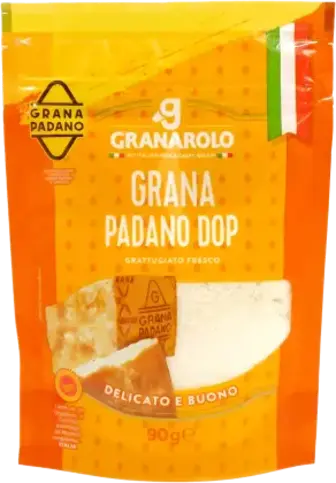 Сир Granarolo Grana Padano DOP твердий тертий 40% 90 г