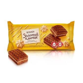 Тістечко бісквітне 300 г Рошен Золотий ключик м/уп 