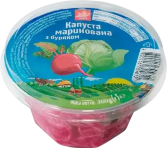Капуста Чудова Марка маринована з буряком 300 г
